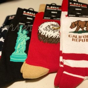 K.BELL “American Made” Men Crew Bundle - 4 Pair